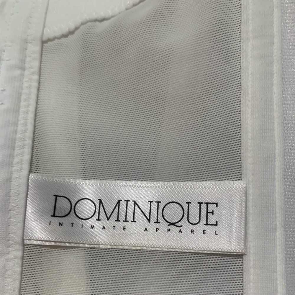 Dominique strapless white corset bra